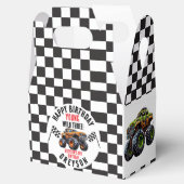 Moderne Kinder Monster Trucks Verjaardagsfeest Bedankdoosjes