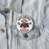 Moderne Kinder Monster Trucks Verjaardagsfeest Ronde Button 7,6 Cm (In situ)