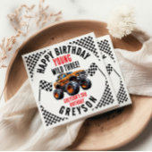 Moderne Kinder Monster Trucks Verjaardagsfeest Servet