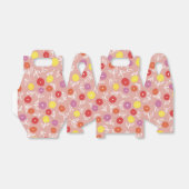 Moderne kinder perzik bloemmotief bedankdoosjes (Uitgevouwen)