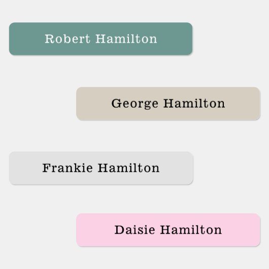 Moderne Kinder waterdichte naam Aangepast Labels (Groep)