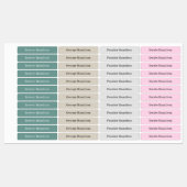 Moderne Kinder waterdichte naam Aangepast Labels (Vel)