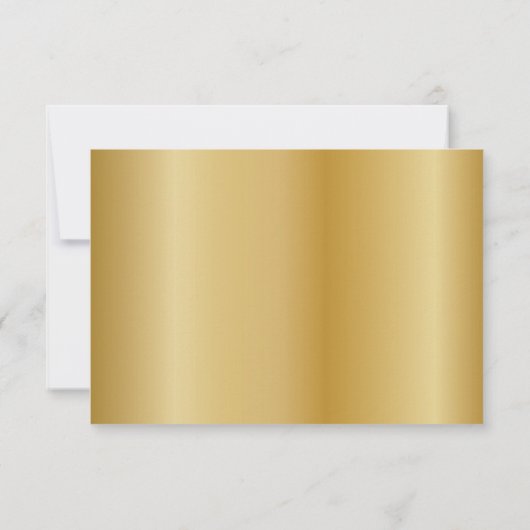 Moderne Kinderen Gouden Foto Bedankkaart (Achterkant)