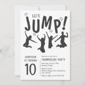 Moderne Kinderen Trampoline Feest Verjaardagsfeest Kaart (Voorkant)