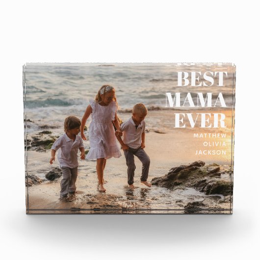 Moderne kinderennamen Simpele moeder beste mama oo Fotoblokken (Voorkant)