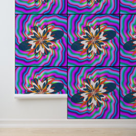 Moderne kinderkamer kleurrijke bloemrijke Mandala  Behang