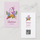 Moderne Kinderopvang Babysitter Kinderopvang Flora Visitekaartje (Voorkant / Achterkant)