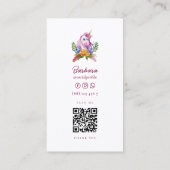 Moderne Kinderopvang Babysitter Kinderopvang Flora Visitekaartje (Achterkant)