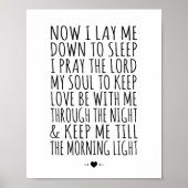 Moderne kinderwagen drukt kinderbedtijd af poster (Voorkant)