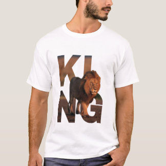Moderne King Lion Grafische T-Shirt - Krachtige Ty
