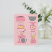 Moderne Kitchen Appliances Illustration P Briefkaart (Staand voorkant)