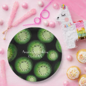 Moderne kiwi-vruchten - Waterverf op elke dag Papieren Bordje (Feest)