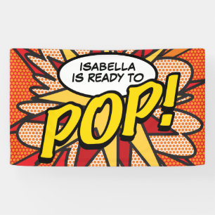 Moderne klaar om te POP Baby Shower Strooidecorati Spandoek