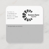 Moderne Klant Dank u Visitekaartje vierkant (Achterkant)