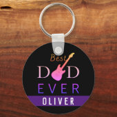 Moderne klas beste vader ooit vaderdag sleutelhanger (Achterkant)
