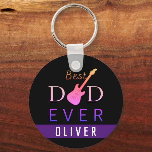 Moderne klas beste vader ooit vaderdag sleutelhanger (Achterkant)