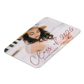 Moderne Klas van 2025 Bourgondië Script Afstuderen Magneet (Linkerzijde)