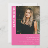 Moderne klasse 2023: Hot-roze fotograafpartij Kaart (Voorkant)