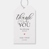 Moderne Klasse Bruiloftsgeschenken Bedankt Cadeaulabel (Voorkant)