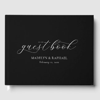 Moderne Klasse Minimalistisch Script Trouw Gastenboek