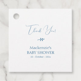 Moderne Klasse Minimalistische Baby Shower Bedankjes Labels