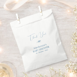 Moderne Klasse Minimalistische Baby Shower Bedankzakje