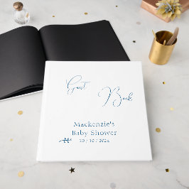 Moderne Klasse Minimalistische Baby Shower Gastboe Gastenboek