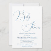 Moderne Klasse Minimalistische Baby Shower Kaart (Voorkant)