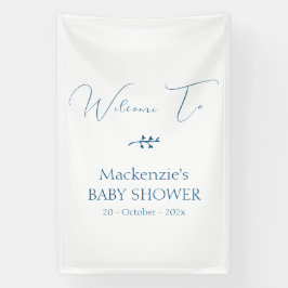 Moderne Klasse Minimalistische Baby Shower Vertica Spandoek
