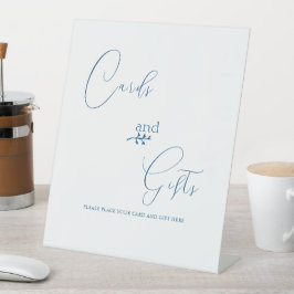 Moderne Klasse Minimalistische Kaarten & Cadeaus T Reclamebord Met Voetstuk