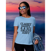 Moderne Klasse Sassy Koel Blauw T-Shirt