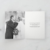 Moderne Klasse Script 8 Multi Foto Stijlvolle Trou Bedankkaart (Binnen)