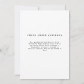 Moderne klasse van 2019 foto-afstuderen aankondigi (Achterkant)