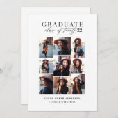 Moderne klasse van 2019 foto-afstuderen aankondigi (Voorkant / Achterkant)