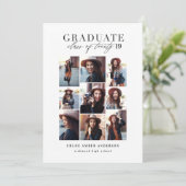 Moderne klasse van 2019 foto-afstuderen aankondigi feestdagenkaart (Staand voorkant)