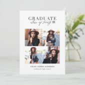 Moderne klasse van 2019 foto-afstuderen aankondigi feestdagenkaart (Staand voorkant)