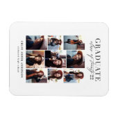 Moderne klasse van 2019 foto-afstuderen aankondigi magneet (Horizontaal)