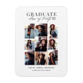 Moderne klasse van 2019 foto-afstuderen aankondigi magneet (Verticaal)