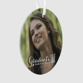 Moderne klasse van 2021 Graduation Cap Custom Ornament (voorkant)