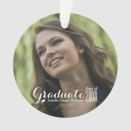 Moderne klasse van 2021 Graduation Cap Custom Ornament