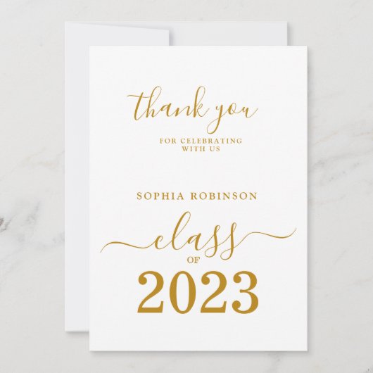 Moderne klasse van 2023 Afstuderen - Hartelijk dan Bedankkaart (Voorkant)