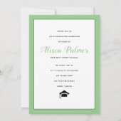 Moderne Klasse van 2023 de groene foto van de manu Kaart (Achterkant)