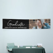 Moderne Klasse van 2024 Afstuderen Foto Afstuderen Spandoek (Beurs)