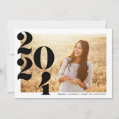 Moderne Klasse van 2024 Foto Afstuderen Kaart (Voorkant)