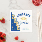 Moderne Klasse van 2024 Golden Blue Graduation Par Servet (Insitu)