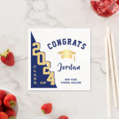 Moderne Klasse van 2024 Golden Blue Graduation Par Servet (Insitu)