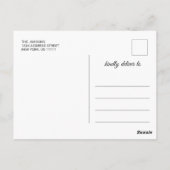 Moderne Klasse van 2024 Golden Navy Graduation Par Briefkaart (Achterkant)