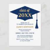 Moderne Klasse van 2024 Graduation Party Uitnodigi Briefkaart (Voorkant)