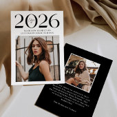 Moderne Klasse van 2025 2 Foto Afstuderen Aankondiging