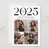 Moderne Klasse van 2025 5 Foto Afstuderen Aankondiging (Voorkant)